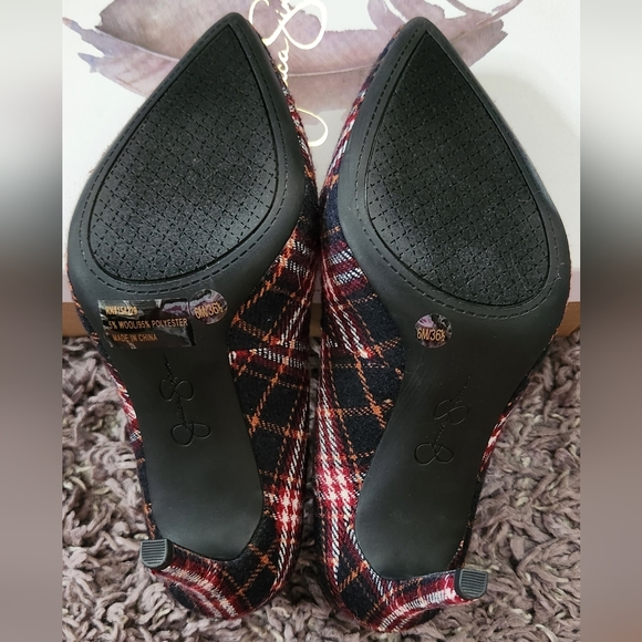 Jessica Simpson Plaid Maxwell Haneh Heels - Picture 3 of 4